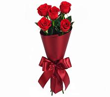 Букет 5 Красных роз Эдлесс Лав в Хрущево