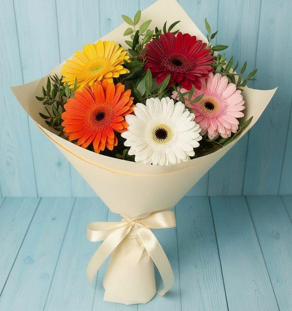 Букет цветов из: Герберы в Хрущево