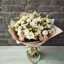 Букет цветов из:  Альстромерии, Розы и Хризантемы в Хрущево