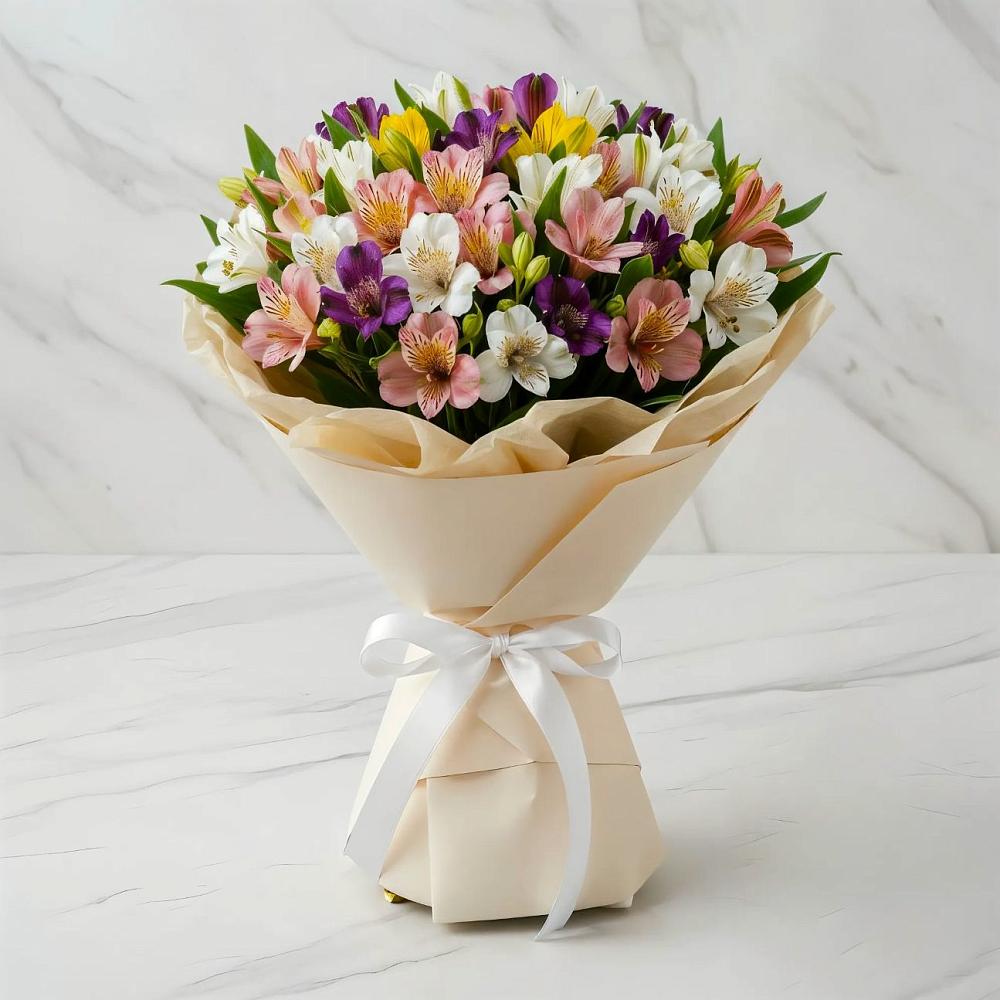 Букет цветов из: Альстромерии в Хрущево