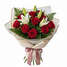 Букет цветов из:  Лилии и Розы в Хрущево