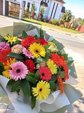 Букет цветов из:  Герберы #REPLACE_PRED# Хрущево