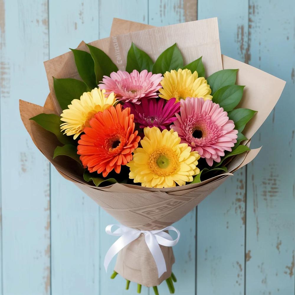 Букет цветов из: Герберы в Хрущево