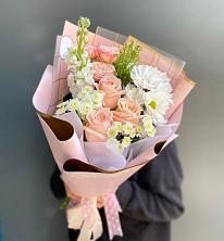 Букет цветов из:  Хризантемы и Розы в Хрущево