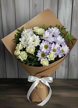 Букет цветов из:  Хризантемы и Розы в Хрущево
