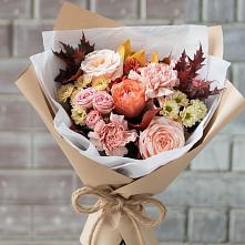 Букет цветов из:  Гвоздики, Хризантемы и Розы в Хрущево