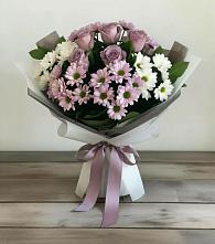 Букет цветов из:  Хризантемы и Розы в Хрущево