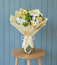 Букет цветов из:  Хризантемы и Розы #REPLACE_PRED# Хрущево