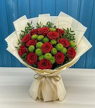 Букет цветов из:  Розы и Хризантемы #REPLACE_PRED# Хрущево