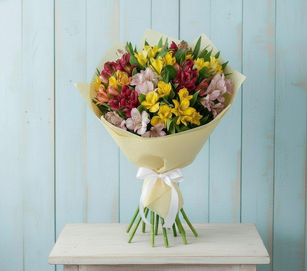 Букет цветов из: Альстромерии в Хрущево