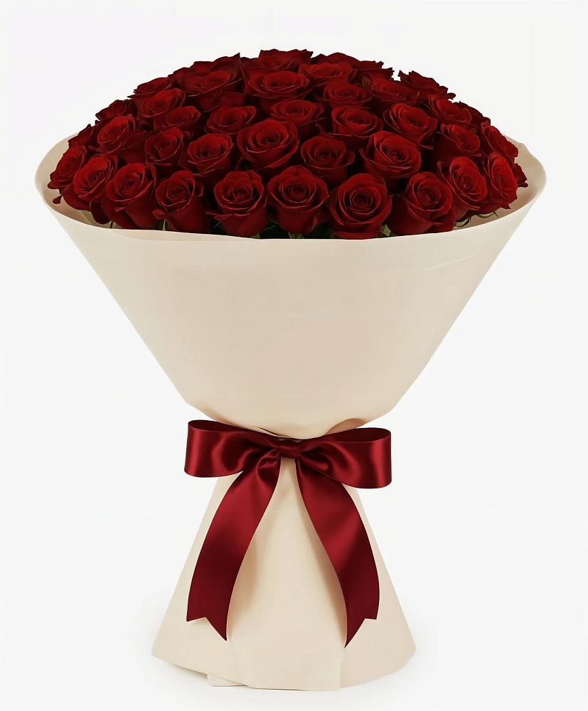 Букет 101 Бордовая роза Блэк Бакарра в Хрущево