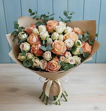 Букет цветов из:  Альстромерии и Розы #REPLACE_PRED# Хрущево